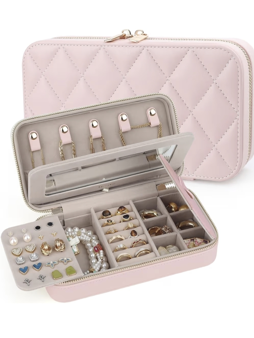 Travel Jewelry Organizer Box
